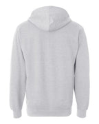 Independent Trading Co. SS4500, Unisex Midweight Hooded Sweatshirt, Grey Heather