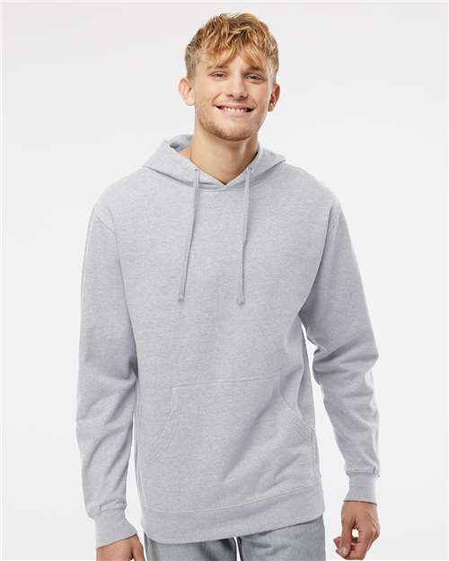 Independent Trading Co. SS4500, Unisex Midweight Hooded Sweatshirt, Grey Heather