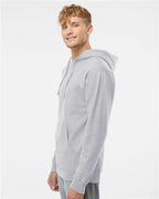 Independent Trading Co. SS4500, Unisex Midweight Hooded Sweatshirt, Grey Heather