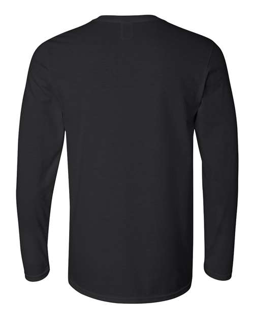 Gildan 1941, 64400 Unisex Softstyle Long Sleeve T-shirt, Black