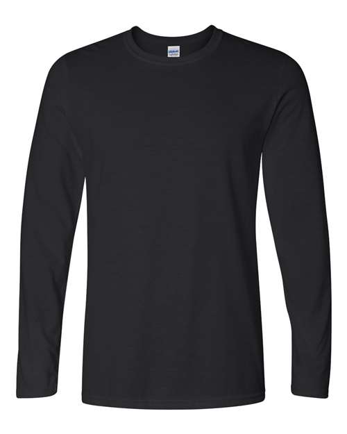 Gildan 1941, 64400 Unisex Softstyle Long Sleeve T-shirt, Black