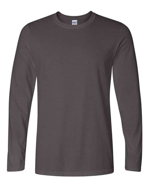 Gildan 1941, 64400 Unisex Softstyle Long Sleeve T-shirt, Charcoal