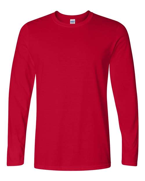 Gildan 1941, 64400 Unisex Softstyle Long Sleeve T-shirt, Cherry Red