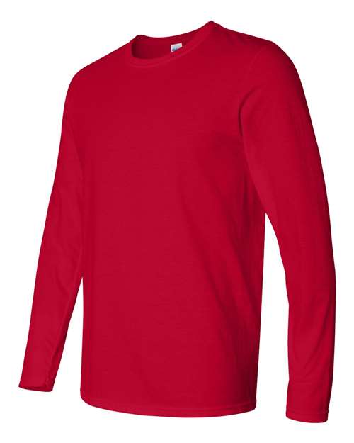 Gildan 1941, 64400 Unisex Softstyle Long Sleeve T-shirt, Cherry Red