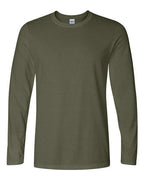 Gildan 64400, Unisex Softstyle Long Sleeve T-shirt, Military Green