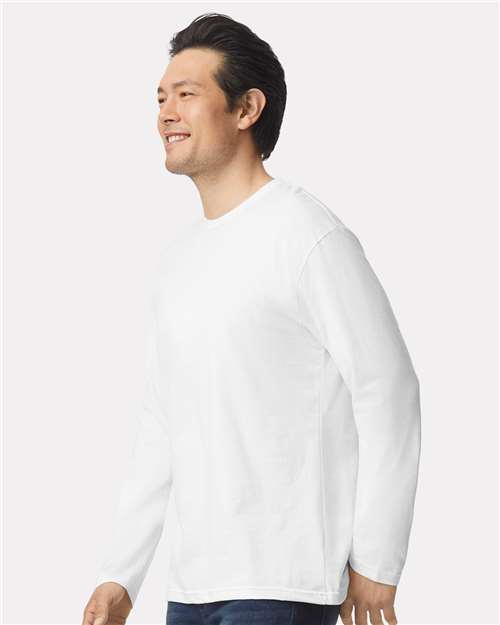 Gildan 1941, 64400 Unisex Softstyle Long Sleeve T-shirt, White