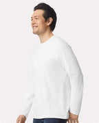 Gildan 1941, 64400 Unisex Softstyle Long Sleeve T-shirt, White