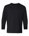 Gildan 1943, 5400b Youth Heavy Cotton Long Sleeve T-shirt, Black
