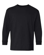 Gildan 1943, 5400b Youth Heavy Cotton Long Sleeve T-shirt, Black