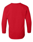 Gildan 1943, 5400b Youth Heavy Cotton Long Sleeve T-shirt, Red