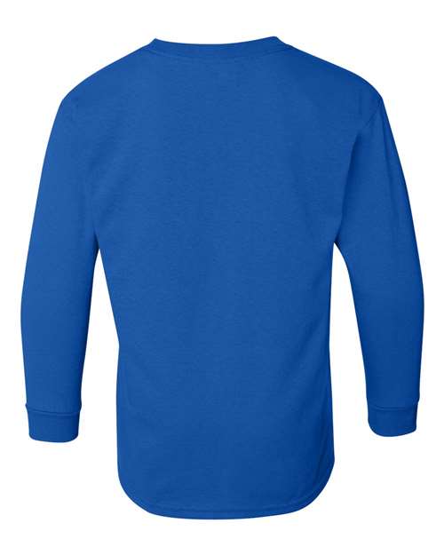 Gildan 1943, 5400b Youth Heavy Cotton Long Sleeve T-shirt, Royal