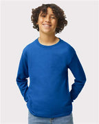 Gildan 1943, 5400b Youth Heavy Cotton Long Sleeve T-shirt, Royal
