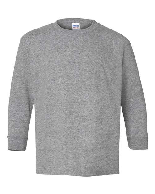 Gildan 1943, 5400b Youth Heavy Cotton Long Sleeve T-shirt, Sport Grey