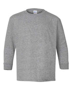 Gildan 1943, 5400b Youth Heavy Cotton Long Sleeve T-shirt, Sport Grey