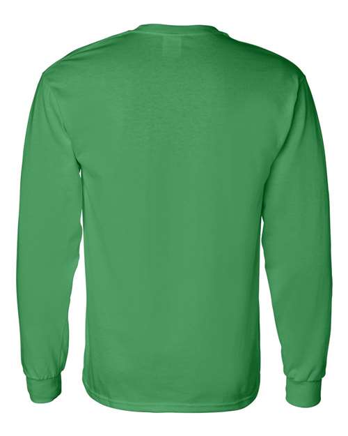 Gildan 5400, Unisex Heavy Cotton Long Sleeve T-shirt, Irish Green