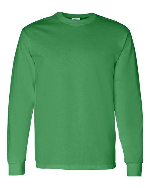 Gildan 5400, Unisex Heavy Cotton Long Sleeve T-shirt, Irish Green
