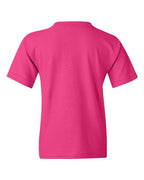 Gildan 5000B, Youth Heavy Cotton T-shirt, Heliconia