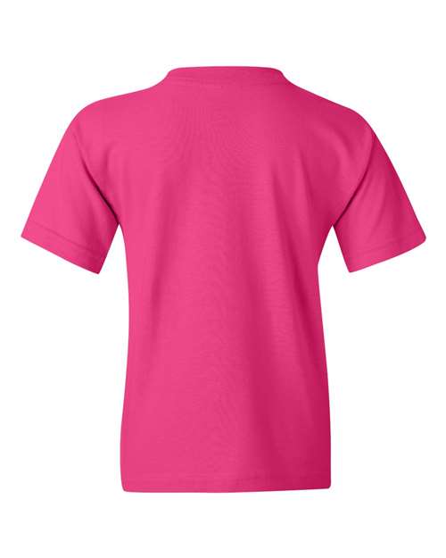 Gildan 5000B, Youth Heavy Cotton T-shirt, Heliconia