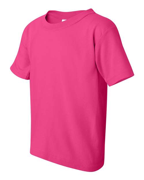 Gildan 5000B, Youth Heavy Cotton T-shirt, Heliconia