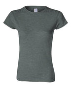 Gildan 809, 64000l Women's Softstyle T-shirt, Dark Heather