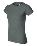 Gildan 64000L, Women's Softstyle T-shirt, Dark Heather