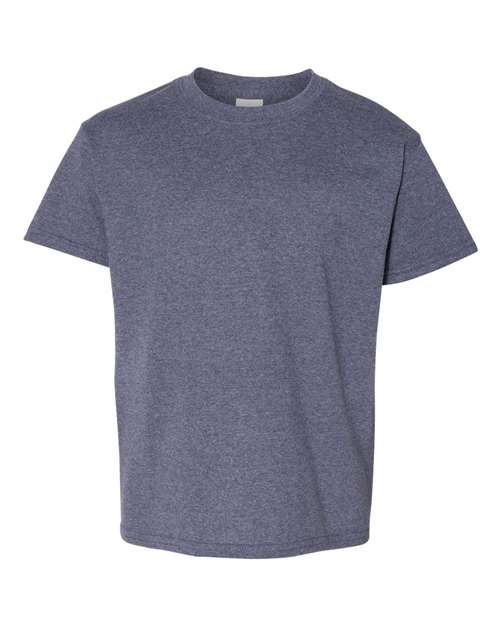 Gildan 5000B, Youth Heavy Cotton T-shirt, Heather Navy