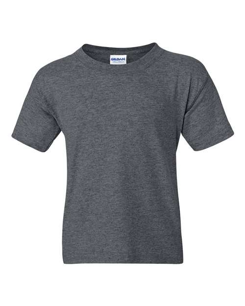 Gildan 8000B, Youth Dryblend T-shirt, Dark Heather