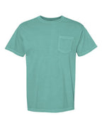 Comfort Colors 6030, Unisex Garment-dyed Heavyweight Pocket T-shirt, Seafoam