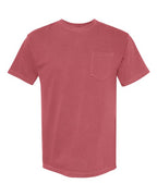 Comfort Colors 6030, Unisex Garment-dyed Heavyweight Pocket T-shirt, Crimson