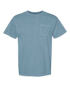 Comfort Colors 6030, Unisex Garment-dyed Heavyweight Pocket T-shirt, Ice Blue