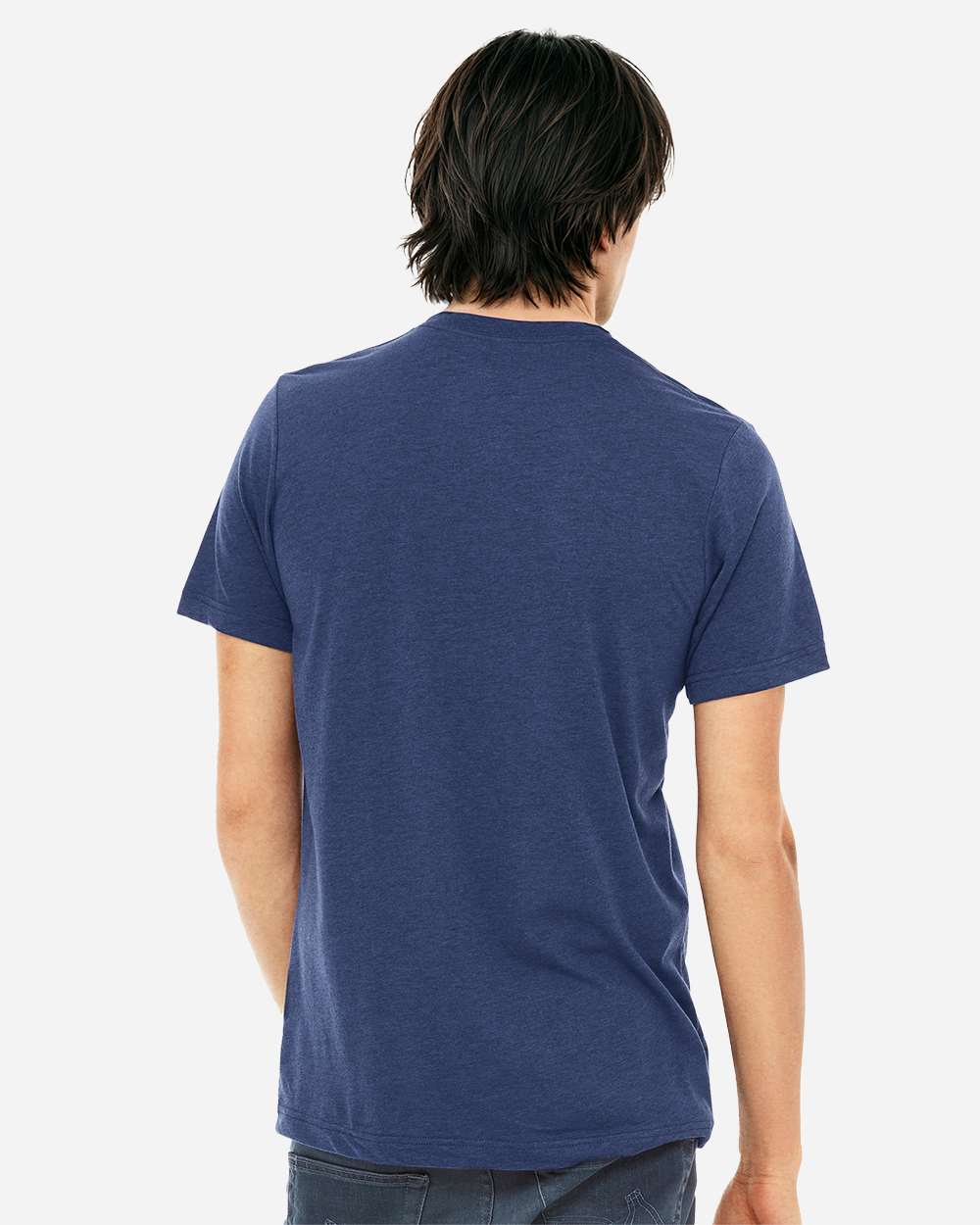 BELLA + CANVAS 3413, T-Shirts - Premium, Navy Triblend