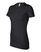BELLA + CANVAS 2020, 6004 Women's Slim Fit Tee, Black