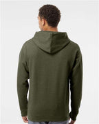 Independent Trading Co. SS4500, Unisex Midweight Hooded Sweatshirt, Army Heather
