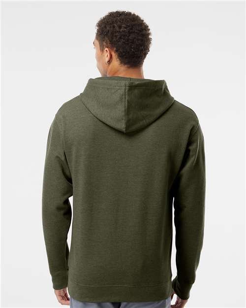 Independent Trading Co. SS4500, Unisex Midweight Hooded Sweatshirt, Army Heather