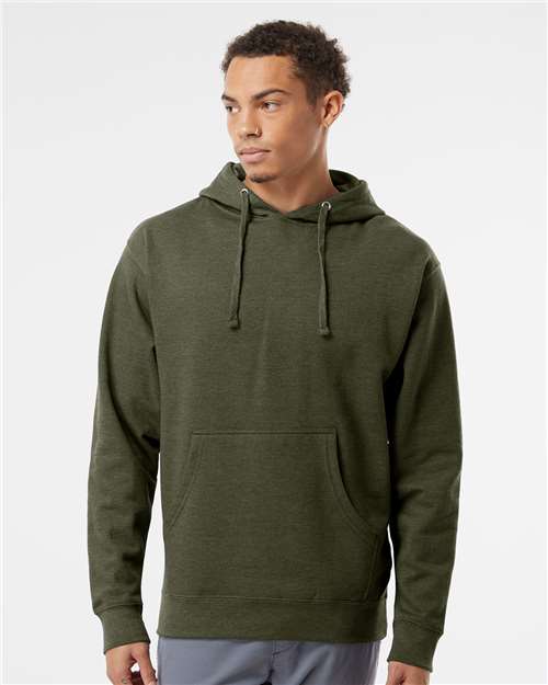 Independent Trading Co. SS4500, Unisex Midweight Hooded Sweatshirt, Army Heather