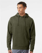 Independent Trading Co. SS4500, Unisex Midweight Hooded Sweatshirt, Army Heather