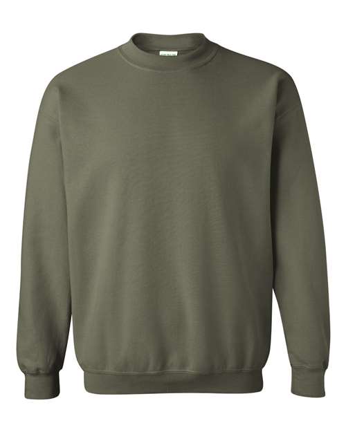 Gildan 18000, Unisex Heavy Blend Crewneck Sweatshirt, Military Green
