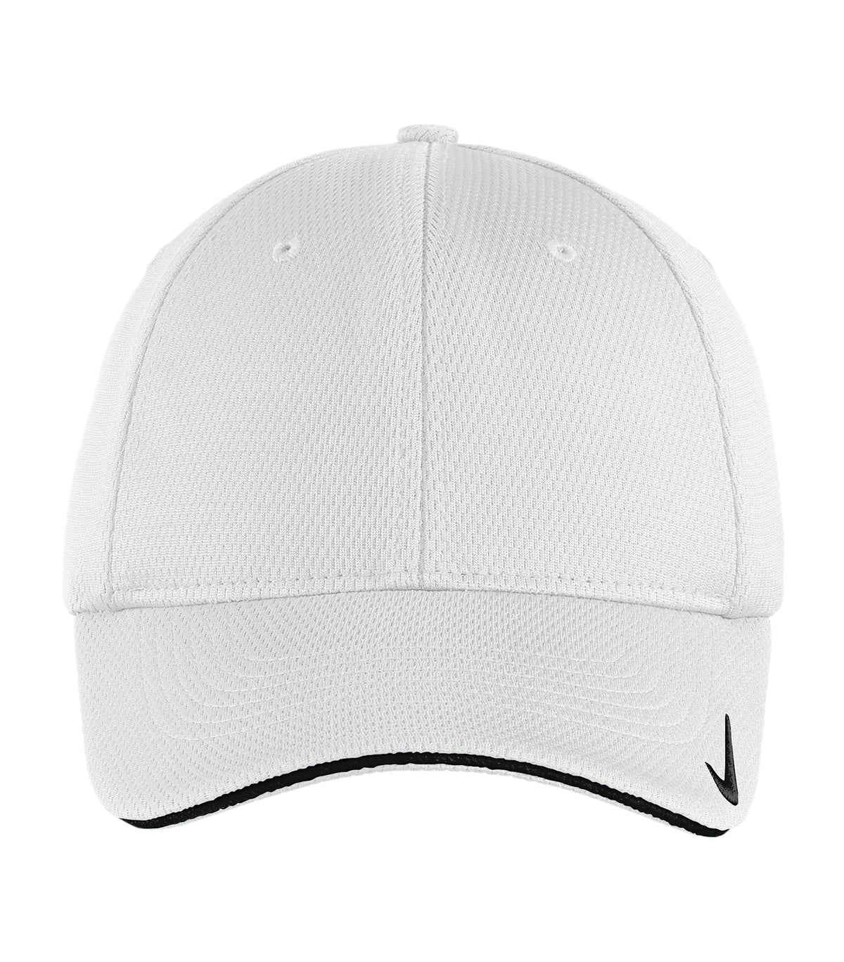 Nike 333115, Dri-fit Mesh Swoosh Flex Sandwich Cap, White