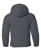 Gildan 18500B, Youth Heavy Blend Hooded Sweatshirt, Charcoal