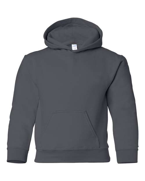 Gildan 557, 18500b Youth Heavy Blend Hooded Sweatshirt, Charcoal