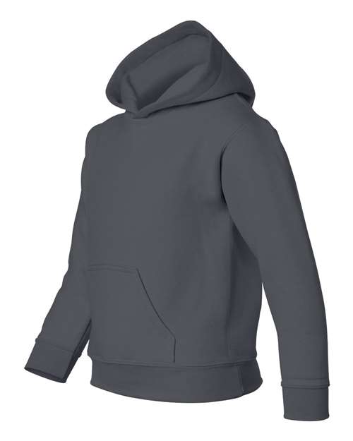 Gildan 557, 18500b Youth Heavy Blend Hooded Sweatshirt, Charcoal