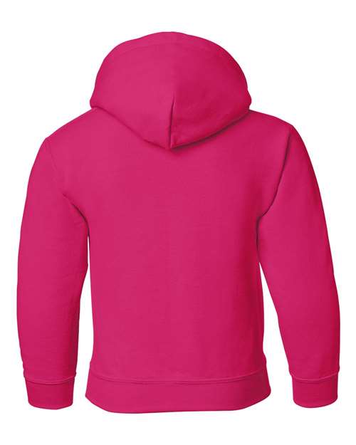 Gildan 18500B, Youth Heavy Blend Hooded Sweatshirt, Heliconia