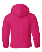 Gildan 18500B, Youth Heavy Blend Hooded Sweatshirt, Heliconia