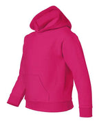 Gildan 557, 18500b Youth Heavy Blend Hooded Sweatshirt, Heliconia
