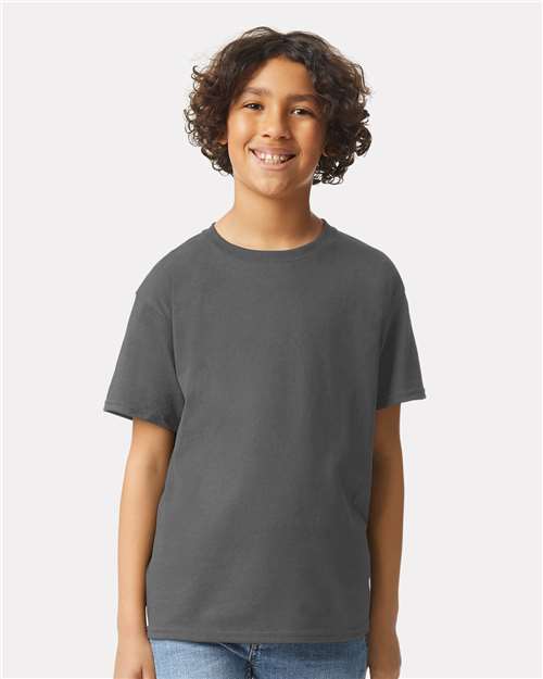Gildan 2000B, Youth Ultra Cotton T-shirt, Charcoal