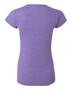 Gildan 64000L, Women's Softstyle T-shirt, Heather Purple