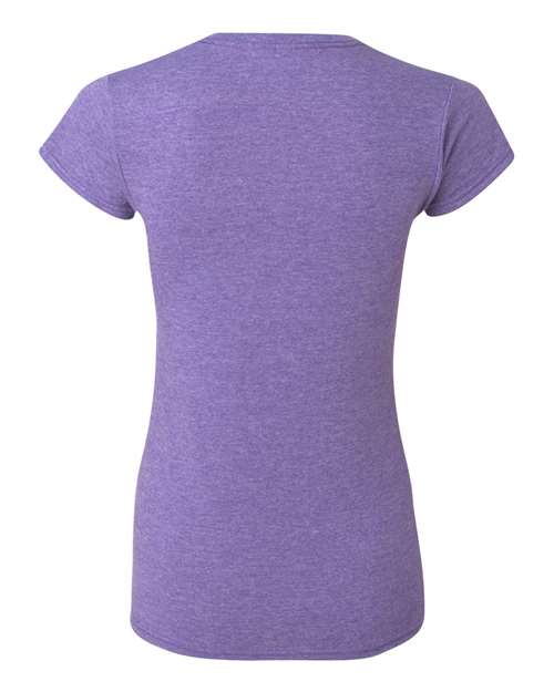 Gildan 64000L, Women's Softstyle T-shirt, Heather Purple
