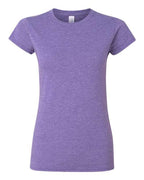 Gildan 64000L, Women's Softstyle T-shirt, Heather Purple