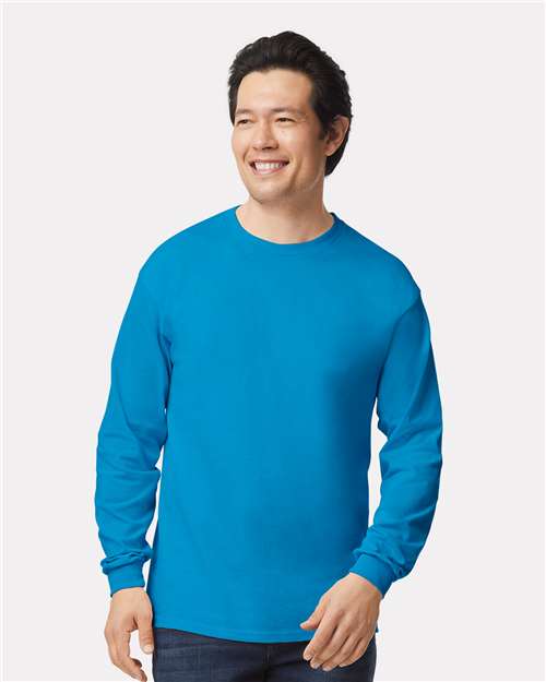 Gildan 2400, Unisex Ultra Cotton Long Sleeve T-shirt, Sapphire