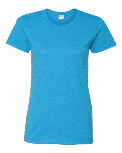 Gildan 2115, 5000l Women's Heavy Cotton T-shirt, Heather Sapphire